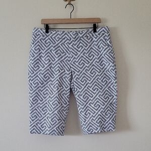 NWT Tommy Bahama Greek Cay Boardwalk Short Blue White Size 14